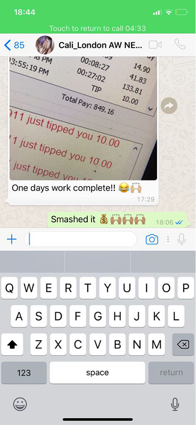 Webcam model testimonial